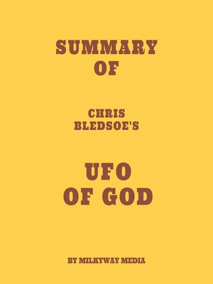 cover image of Summary of Chris Bledsoe's UFO of GOD